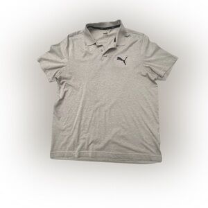 Men’s Puma Oatmeal Polo Shirt - Classic Performance Size L